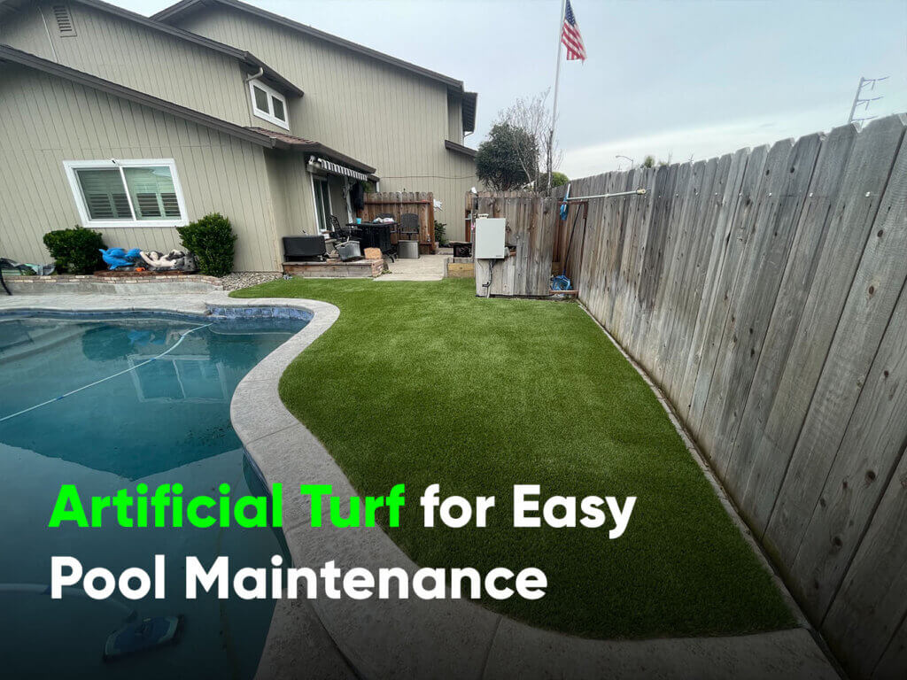 Artificial Turf for Easy Pool Maintenance - santa cruz